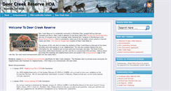 Desktop Screenshot of deercreekreserve.com